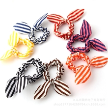 可爱小兔子耳朵布艺发圈时尚圆点发绳韩版头绳百变百搭发饰头饰品