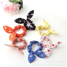 韩版正品发饰加大兔耳朵发圈铁丝兔耳朵皮筋头花猫耳朵头饰