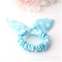韩国饰品圆点点百变兔耳朵发圈蝴蝶结发绳发饰头饰发圈批发