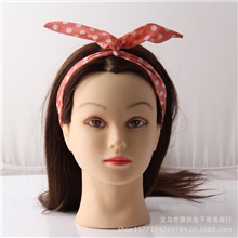 韩版发带兔子耳朵蝴蝶结包头发饰头饰品兔耳朵发绳发圈韩国发箍