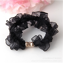 2013发圈韩国进口发饰正品纯色绢纱头绳绸缎宽布艺发绳头饰