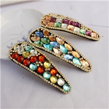 韩版发饰水滴款水钻BB夹发夹发卡不规则头饰2013新款满钻