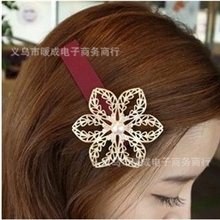 特价韩国饰品批发100元饰品混批镂空花朵发饰头饰发夹边夹义乌