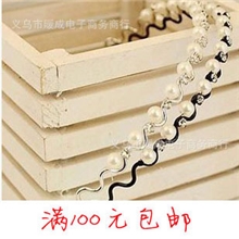 包邮韩国发饰批发珍珠波浪镶钻发箍细头箍义乌头饰批发饰品