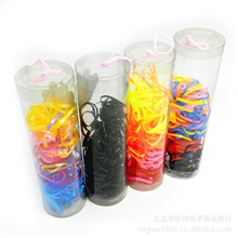 批发可爱桶装糖果色宝宝小皮筋发圈皮筋彩色儿童皮筋地摊热卖