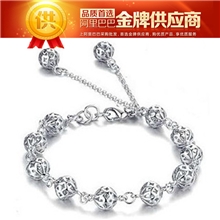 镂空玲珑球手链银饰品批发多款淘宝爆款低价混批韩版流行饰品