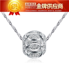 备货节大促女款925纯银转运珠项链欧美饰品批发复古项链吊坠