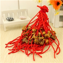 仿桃木本命年辟邪12生肖转运红绳手链批发网店赠品地摊货源