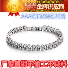 手链韩国欧美饰品外贸复古锆石手链水钻进口水晶罗马手链HC001