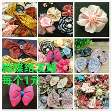 义乌厂家直销韩国风可爱蝴蝶结发绳批发网店夜市爆款