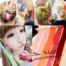 SNN-929日系原宿朋克荧光彩色挑染发片可烫可剪荧光假发片