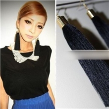 SNN-683欧美时尚饰品黑色复古流苏耳环