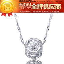 韩国饰品925纯银项链银饰转运珠时尚项链单吊坠厂家直销