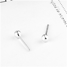 淘宝热卖耳饰OL淑女百搭防过敏小豆豆圆珠925纯银耳钉男女