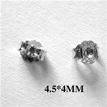 正品925纯银耳钉耳堵耳迫耳塞耳扣(一对价)银饰品批发