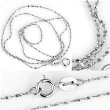 VIP特价出厂大货价批发细满天星16寸925纯银镀白金项链女