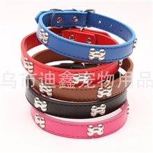 厂家直销多款试的批发合金的骨头项圈宠物项圈义乌批发