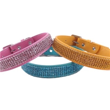 【厂家直销】水晶链钻滴油吊坠狗项圈钻项圈彩色链钻狗项圈