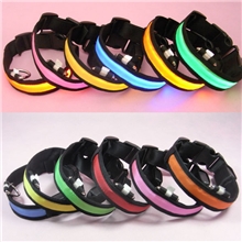 火拼厂家直供LED发光狗项圈闪光宠物带狗带狗脖批发现货