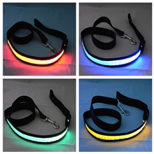 LED发光狗链子牵引器宠物带/发光绳子/牵引绳狗绳子狗拉绳狗批发