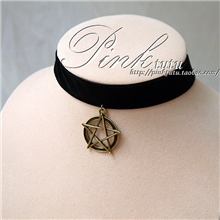 批发特价DIY韩国饰品黑色缎带绒带项链颈饰颈链