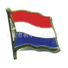 厂家定做铁胸章金属国旗徽章烤漆外贸徽章工艺品制作