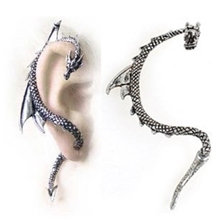 CR-815欧美哥特朋克风格东方神龙龙形耳环龙耳饰耳挂耳钉