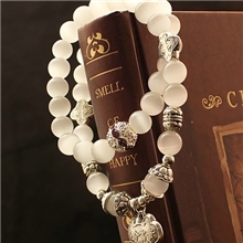 2013新款纯手工制作猫眼石冰肌玉骨天然石天然水晶手链手饰批发