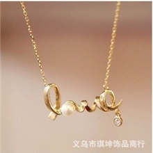 XL24韩版饰品批发时尚个性OL气质百搭短款LOVE字母颈链项链