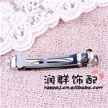 8*1cm韩国clipparis进口发夹弹簧夹宽三片DIY饰品批发发饰