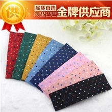 韩国布艺BB夹精美小圆点发夹正品流行发饰厂家直销批发（带绒布）