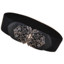 2012新款韩国镂空花朵对扣超百搭复古腰封女宽腰带221