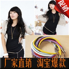 1007腰带批发供应日韩女士百搭明星款百搭个性编织细腰链