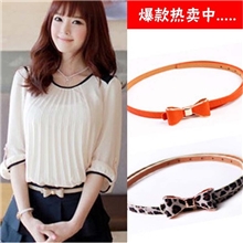 2012淘宝爆款蝴蝶结皮带女式腰带时尚腰带皮带批发YX041WP百搭