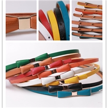 时尚腰带韩版蝴蝶结腰带YX078WP女式腰带热销款糖果色皮带混批