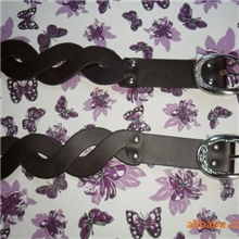 PU编织皮带手工腰带时尚女式腰带仿皮带腰带厂