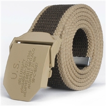 批发NORSSOV喷漆不刮花合金扣头帆布腰带皮带裤带可加长N17