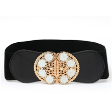 批发厂家直销时尚松紧装饰腰带女士宽腰带女式皮带百搭韩版腰