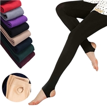 打底裤批发秋冬新款韩国女装义乌女士九分裤竹炭拉绒加绒拉毛@039