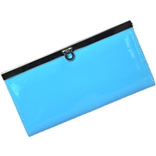 新款潮女士男士钱包批发女款一件代发软面皮长款@pu镜面钱包女包