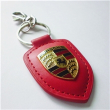 汽车车标钥匙扣金属皮革钥匙挂件厂家直销可加工定制印制广告