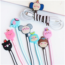 韩国萌物家族罗马尼长条绕线器Q版长条动物集线器16款可选