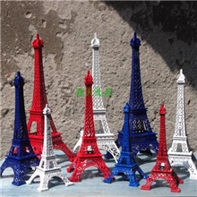 彩色烤漆埃菲尔铁塔红兰白黑四色法国巴黎艾菲尔铁塔（量大议价）