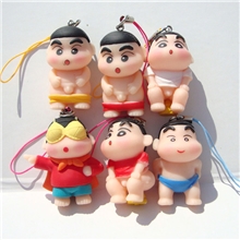 蜡笔小新高品质手机挂件手机美容DIY配饰手机链配件