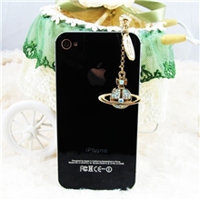 土星卫星水钻苹果防尘塞iphone4s三星诺基亚耳机塞diy批发