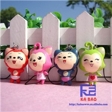 低价促销可爱四色阿狸卡通手机挂件防尘塞配件