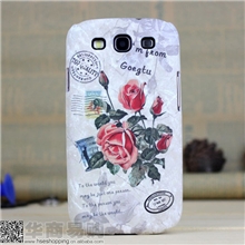 复古歌兔花三星i9300手机壳碎花S4手机保护套