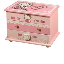 hellokitty首饰盒/化妆盒精美饰品盒公主欧式双层珠宝盒