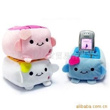 供应日本豆腐手机座毛绒手机座热销产品