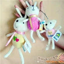 metoo咪兔公仔手机挂件手机饰品毛绒玩具挂件